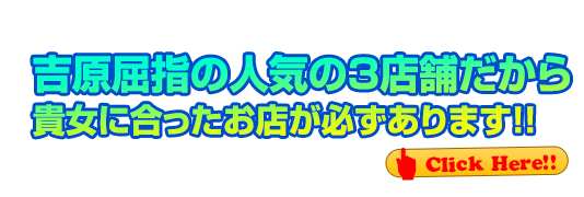 吉原屈指のグループ店だから貴女に合ったお店が必ずあります！！